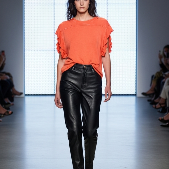 We The free Coral Women Tee top - Picture 6 of 9